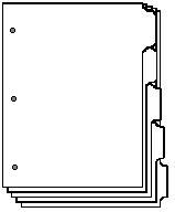 Regular Collated Hole Drilled Tab