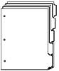 Docutech Single Reverse  3 hole Tabs