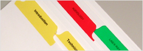 Custom Index Tabs - Delivered Next Day!