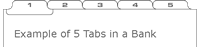 5 Tabs in a Bank